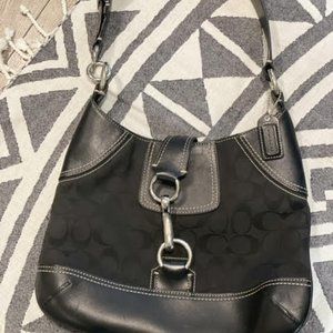 Coach Signature Black Hobo